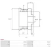AS-PL AP3007 Riemenscheibe Lichtmaschine Produktbild-Vorschau 4