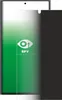 A screen protector for a smartphone is shown, with a privacy filter effect demonstrated. Produktbild-Vorschau
