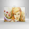 Bild auf Leinwand - Leinwandbild - Frau Sommer Blume - Produktbild-Vorschau 3