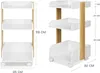 Carrello portaoggetti Bomoe con rotelle, altezza 69 cm Anteprima dell’immagine prodotto 2