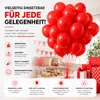 50x palloncini palloncini aria, elio rosso decorazione di Anteprima dell’immagine prodotto 6