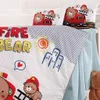 Nahaufnahme von Feuerwehr Baby Bettwäsche Wendebettwäsche Fire Bear 100 x 135 cm Productafbeelding-voorbeeld