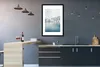 MuchoWow® Gerahmtes Poster Winter - Wasser - Schnee 60x90 Produktbild-Vorschau 5