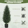 HOMCOM Künstliche Zypressen 2er-Set groß 90 cm UV-beständig Produktbild-Vorschau 5