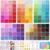 Funtopia 4mm Perlen Set, 120 Farben für Armbänder & Produktbild-Vorschau 1