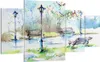 Bild auf Leinwand - Leinwandbild - Path urban Park Produktbild-Vorschau 1