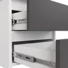 Kommode AKORD CL5 Weiß 40 cm 5 Schubladen Front Graphitgrau Produktbild-Vorschau 4