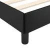 The Living Store Bettgestell Schwarz 120x190 cm Kunstleder Produktbild-Vorschau 7