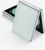 A white Samsung Galaxy Z Flip5 smartphone is shown in a partially open, diagonal view against a white background. Podgląd zdjęcia produktu