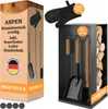 BLACK OAK Kaminbesteck "Aspen" - Set inkl. Lederhandschuh Produktbild-Vorschau 1