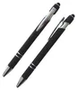3x Touchpen-Kugelschreiber aus Metall / gummiert / je 1x Produktbild-Vorschau 2