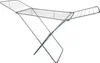 A silver drying rack with wings, shown from a slightly elevated side angle against a white background. Produktbild-Vorschau