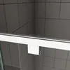 AICA Drehtür Schwenktür 80x185cm Nischentür 5mm ESG-Glas Produktbild-Vorschau 6