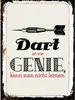 vianmo Holzschild 40x30 cm Dart Genie kann man nicht lernen Produktbild-Vorschau 1