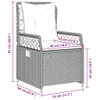 7-tlg. Garten-Essgruppe mit Kissen Beige Poly Rattan Produktbild-Vorschau 10