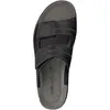 A top-down view of a black sandal. Anteprima dell’immagine prodotto