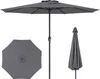 Parasol COSTWAY 350cm, duży parasol ogrodowy z korbką i 8 Podgląd zdjęcia produktu 1
