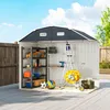 Outsunny Gerätehaus aus Stahl, 2,7 m² Geräteschuppen mit Produktbild-Vorschau 8