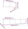 vidaXL 3-tlg. TV-Schrank-Set Weiß Holzwerkstoff Produktbild-Vorschau 7