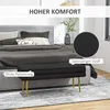 Lavička HOMCOM, čalúnená lavica s úložným priestorom, Náhľad obrázku produktu 4