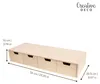 Creative Deco Mini Houten Kist met 4 laden, 56 x 20,5 x 10 Productafbeelding-voorbeeld 3