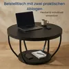 Home Collective Couchtisch Ø 80 cm rund, moderner Produktbild-Vorschau 3