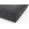 A close-up view of the corner of a dark gray lounge chair. Produktbild-Vorschau