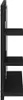 A side view of a black wooden shelf unit. Produktbild-Vorschau
