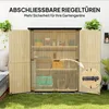 Outsunny Gartenschrank, Geräteschuppen aus Holz, Wetterfest Produktbild-Vorschau 7