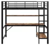 Hoogslaper 90x200 cm met bureau, planken, Productafbeelding-voorbeeld 10