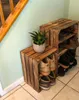 6er Holzkisten Geflammte mit Regal - 40x30x24 cm - Produktbild-Vorschau 2