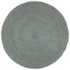 vidaXL Tappeto in juta fatto a mano, rotondo, 210 cm, verde Anteprima dell’immagine prodotto 6