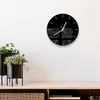 DEQORI Glasuhr Ø30 cm Modern 'Schwarz' Wanduhr Glas Uhr Produktbild-Vorschau 4