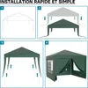 Wiltec Pavillon 3 x 3 m en vert avec protection UV 50+, Voir les images du produit 4