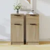 vidaXL Dressoirs, 2 stuks, Sonoma-eikenhout, 30x30x70 cm, Productafbeelding-voorbeeld 1