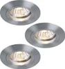 Paulmann Premium Einbauleuchten Set Drilled Alu rund starr Produktbild-Vorschau 1
