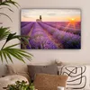 MuchoWow® - Leinwandbilder - Lavendel - Sonnenuntergang - Produktbild-Vorschau 2