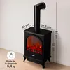 Cheminée électrique KAMINIO LENI avec tuyau de poêle - Voir les images du produit 6