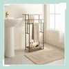 Porte-serviettes Relaxdays avec tablette, dimensions : 100 Voir les images du produit 2