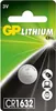 GP - CR1632 Pile bouton au lithium 3V 1pk Voir les images du produit 1