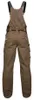 A back view of brown work overalls against a white background. Produktbild-Vorschau