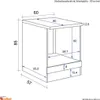 Flex Well Herdumbauschrank Tiago BxTxH 60 x 60 x 85 cm Produktbild-Vorschau 5
