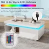 Sweiko Moderner Hochglanz-Couchtisch mit LED-Beleuchtung, Produktbild-Vorschau 9
