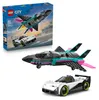 LEGO City Düsenflieger vs. Rennauto - Spielzeug Set mit Produktbild-Vorschau 1
