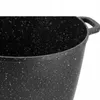 Close-up view of the speckled black surface and rim of a pot. Produktbild-Vorschau