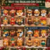 3D Highland Cow Adventskalender mit 24 Figuren, Produktbild-Vorschau 5