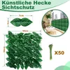Fiqops Sichtschutzhecke Windschutz 1*3M Efeu Sichtschutz Produktbild-Vorschau 2