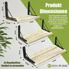 Mein-Regal Wandregal Set 3 Stück Sam Hängeregale Natur Produktbild-Vorschau 5