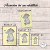 Mr. & Mrs. Panda Bild Elefant Biene DIN A1 - Gelb Pastell - Produktbild-Vorschau 3