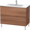 Waschtischunterbau L-CUBE 1020x481x704mm nussbaum natur Produktbild-Vorschau 1
